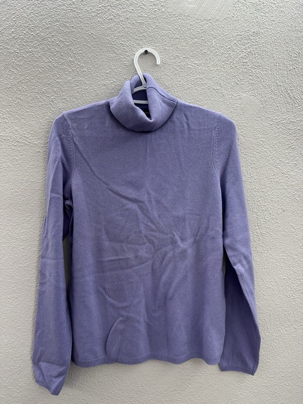 Sutton Studio Womens Sweater Size Large Wisteria Purple Turtleneck Cashmere NWTs
